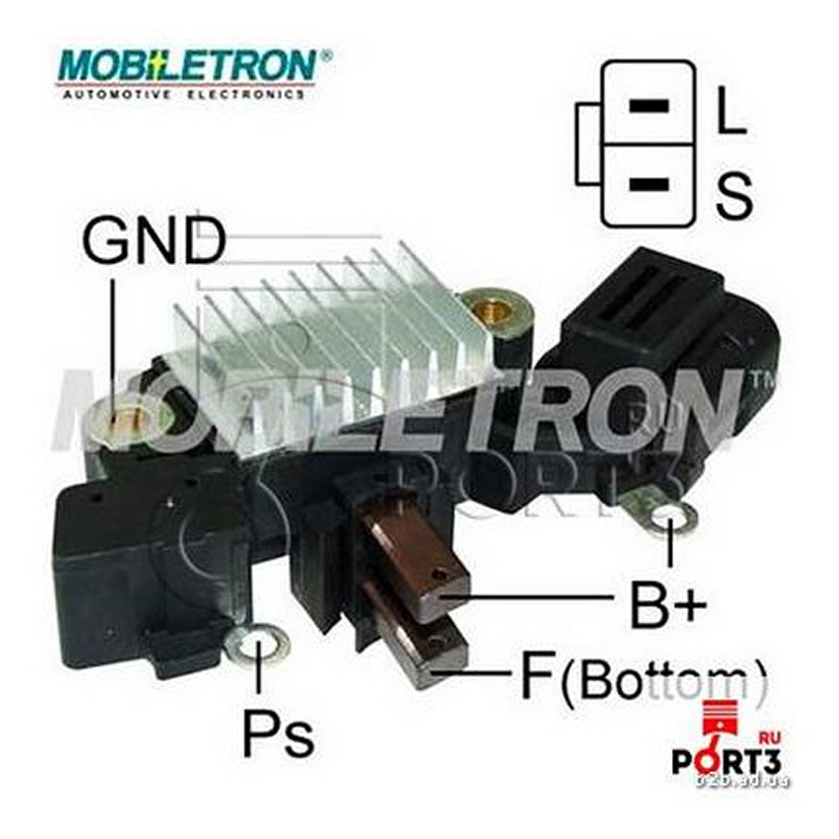 Регулятор напруги генератора IH786 CN MOBILETRON (VRH200070B) Mobiletron фото 3