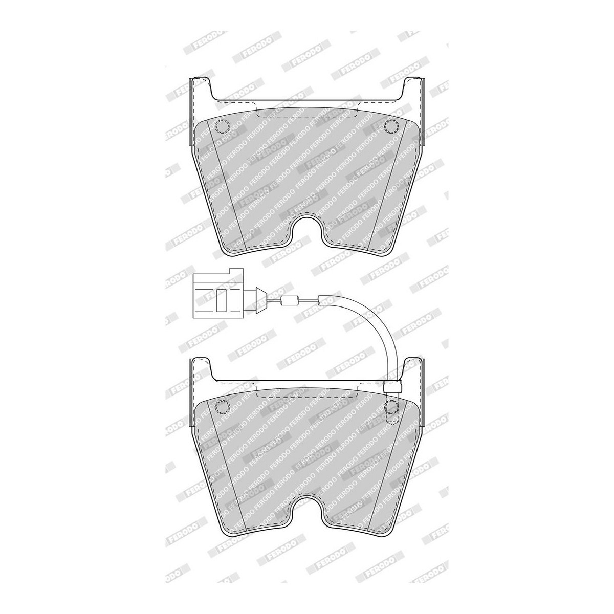 Колодки гальмівні дискові AUDI A3 SPORTBACK (8VA, 8VF) 2.5 2012.09-2020.10 FERODO (FDB5023) Ferodo фото 6
