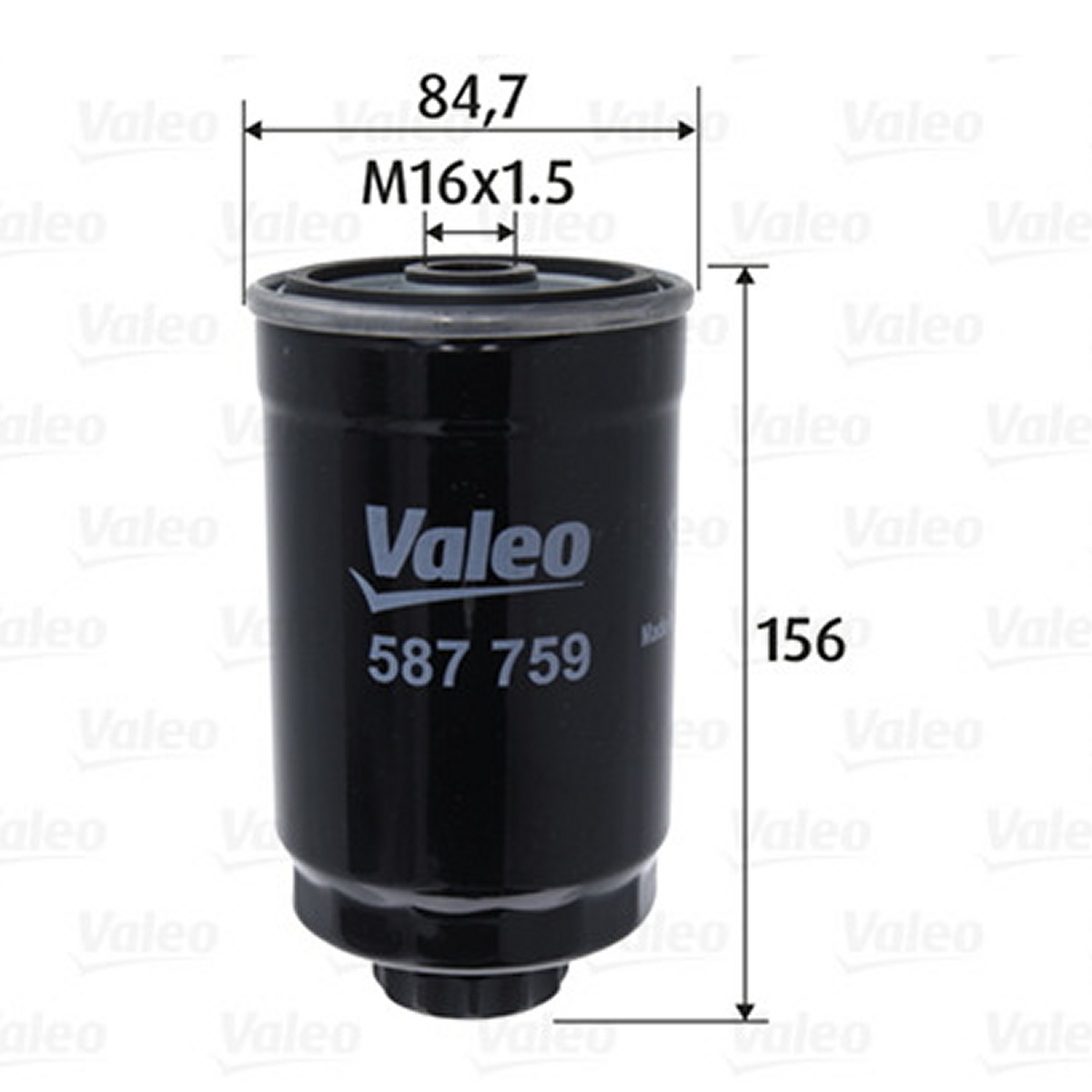 Фільтр паливний JEEP WRANGLER III (JK) 2.8 CRD 2006.06 — VALEO (587759) Valeo фото 3