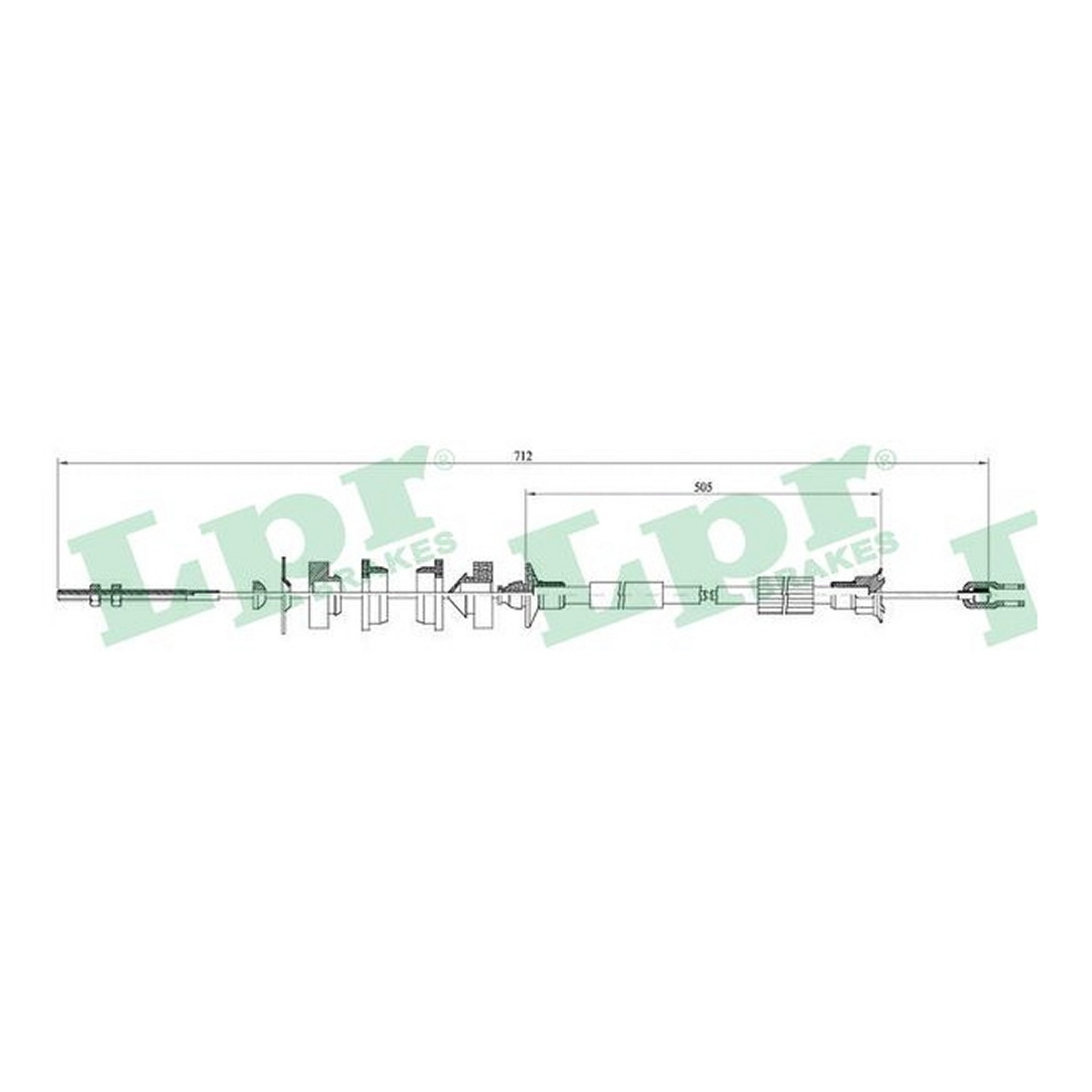 Трос зчеплення PEUGEOT 205 I (741A/C)PEUGEOT 205 I КАБРИО (741B, 20D)PEUGEOT 205 LPR (C0005C) LPR фото 3