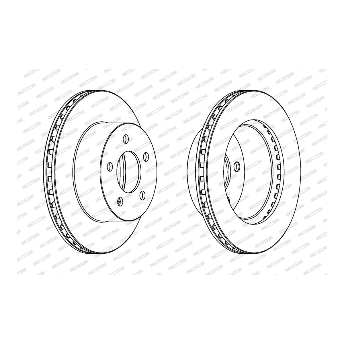 Диск гальмівний JEEP CHEROKEE (XJ) 2.5 1983.09-2001.09 FERODO (DDF1027) Ferodo фото 7