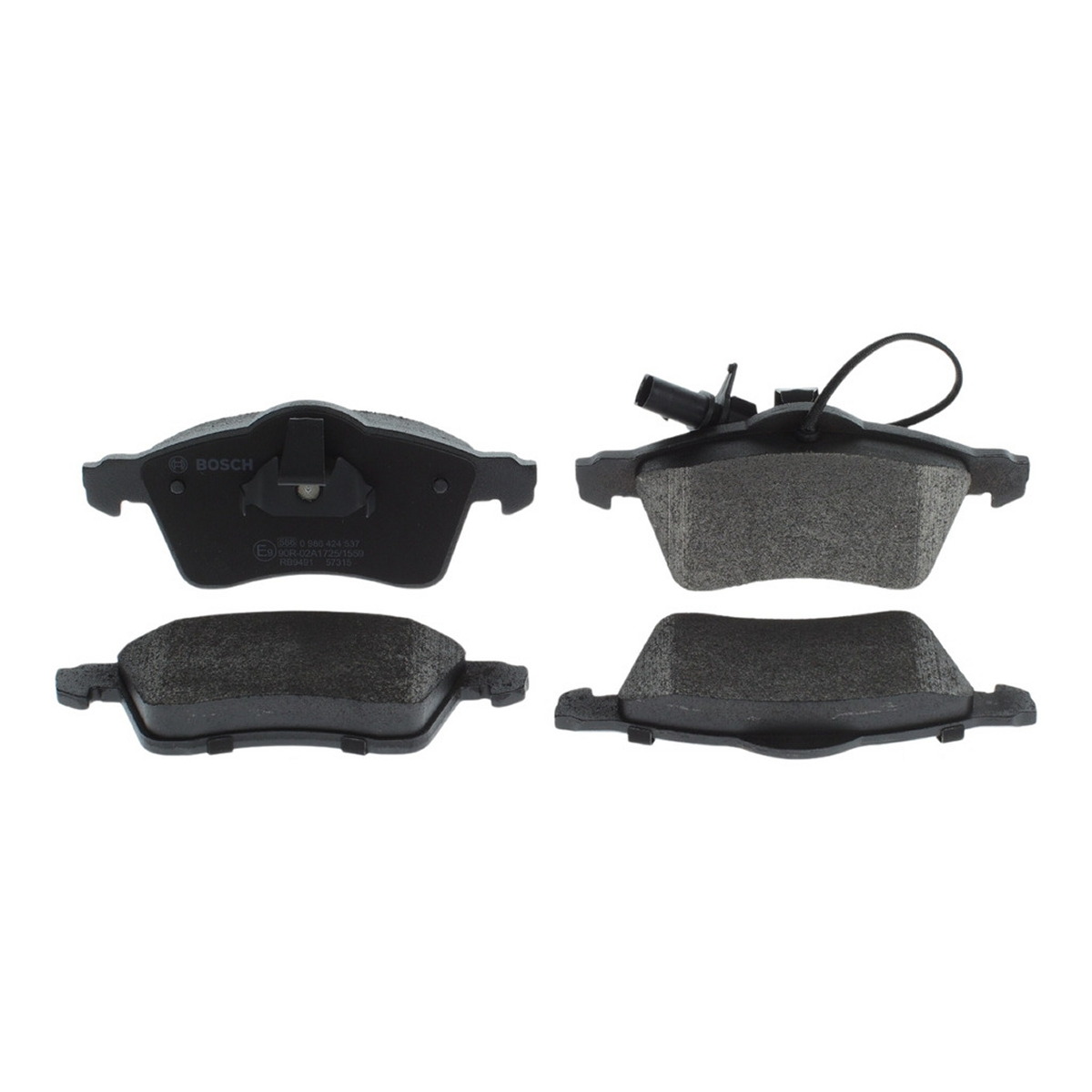 Колодки гальмівні дискові VW TRANSPORTER T4 ФУРГОН (70A, 70H, 7DA, 7DH) 1.9 1990.07-2003.04 BOSCH (0 986 424 537) Bosch фото 10