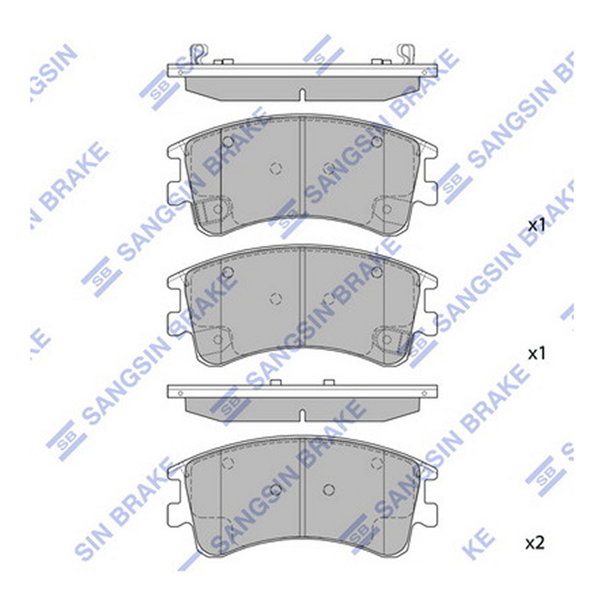 Колодки гальмівні дискові MAZDA 6 ЛІФТБЕК (GG) 2.0 2002.06-2008.12 HI-Q (SP1518) HI-Q фото 3