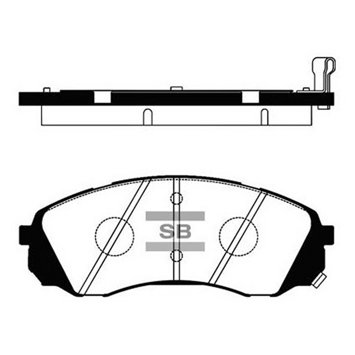 Колодки гальмівні дискові KIA CARNIVAL / GRAND CARNIVAL III (VQ) 2.9 2005.09- HI-Q (SP1238) HI-Q фото 3