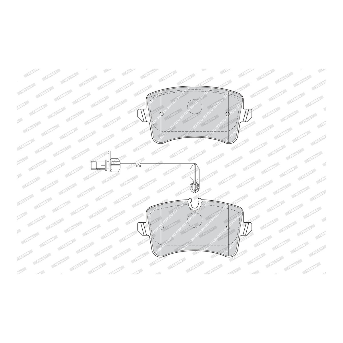 Колодки гальмівні дискові AUDI A6 C7 (4G2, 4GC) 3.0 2010.11-2018.09 FERODO (FDB4410) Ferodo фото 7