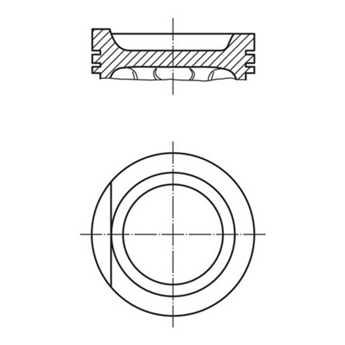 Поршень VAG 83.01 2.0 AAD/ABK/2E 90- MAHLE (034 99 01) Mahle фото 3