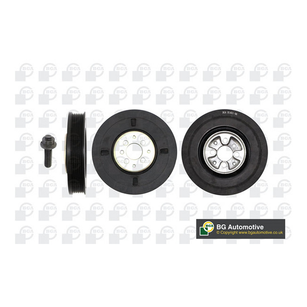 Шків ременя генератора AUDI 80 1992-1995, A6 1995-1997, FORD GALAXY 1998-2000, SEAT ALHA BGA (DP0204K) BGA фото 3