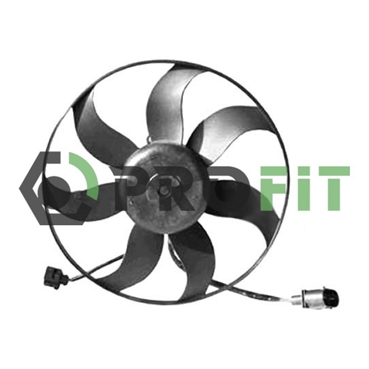 Вентилятор радіатора SKODA OCTAVIA 04-. SUPERB 08-15. YETI 09-. VW CADDY 04-. GOLF 03- PROFIT (1850-0011) Profit фото 3