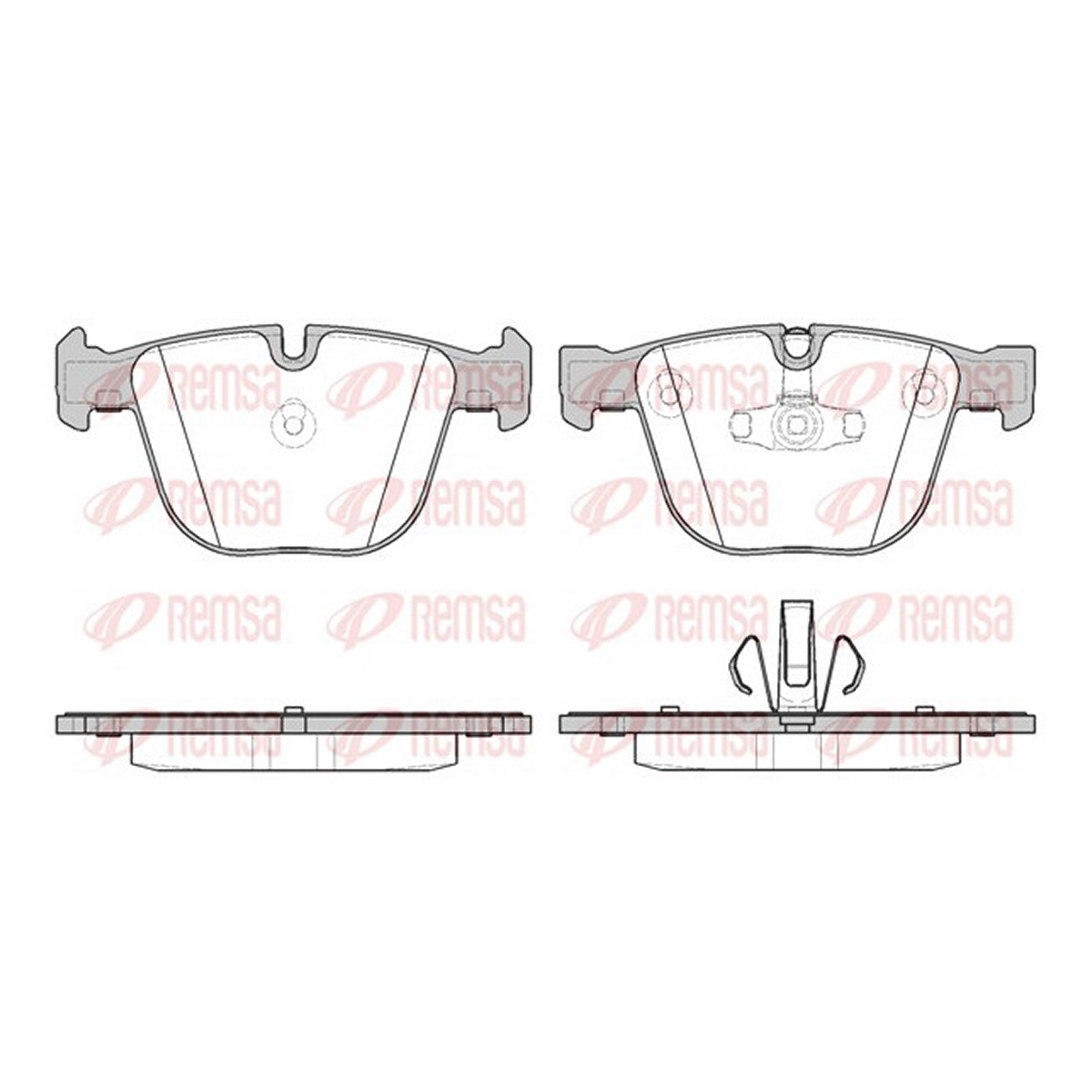 Колодки гальмівні дискові BMW 7 (F01, F02, F03, F04) 3.0 2008.02-2015.12 REMSA (0892.20) Remsa фото 3