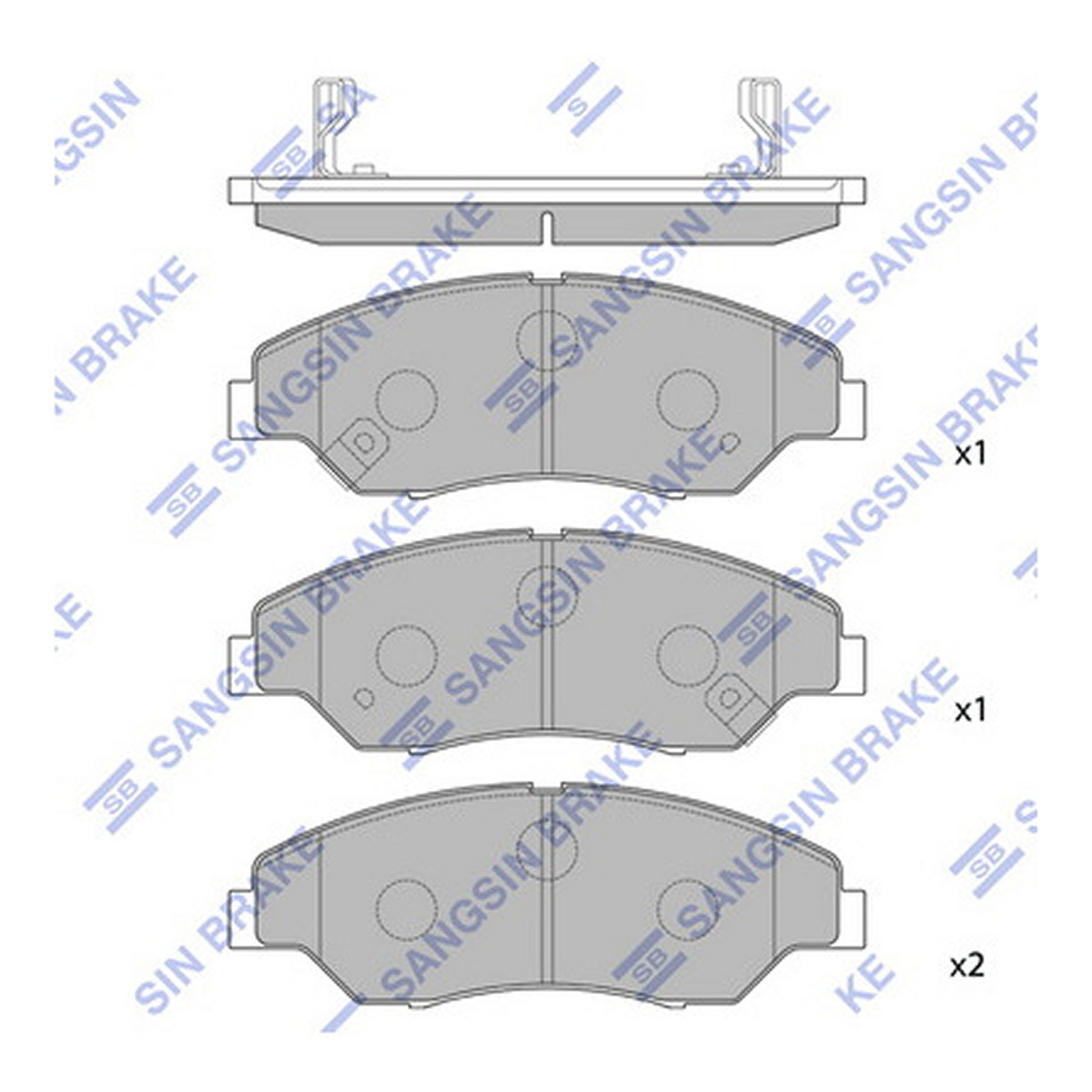 Колодки гальмівні дискові KIA SPORTAGE ДЖИП (K00) 2.0 1994.04-2005.04 HI-Q (SP1118) HI-Q фото 3