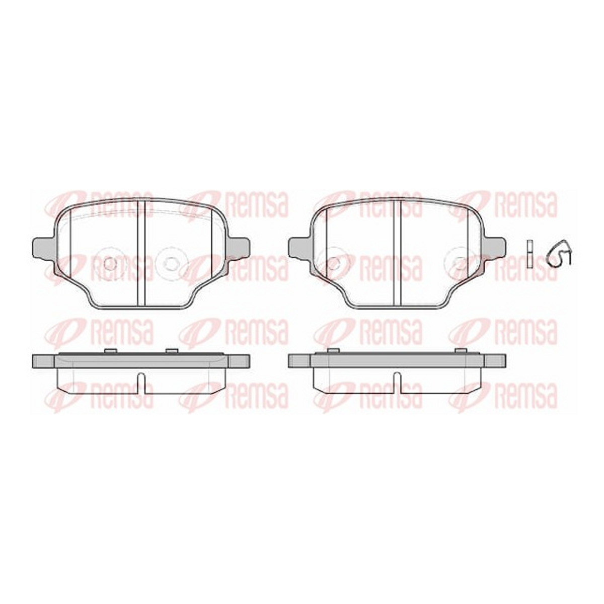 Колодки гальмівні дискові CITROEN BERLINGO (ER_, EC_) 1.5 BLUEHDI 100 2018.06- REMSA (1837.00) Remsa фото 3
