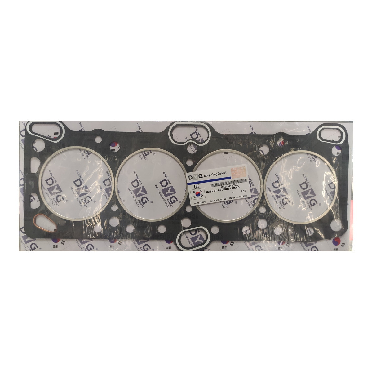 Прокладка головки блока арамідна Г/Б MITSUBISHI 4G63/G63B, HYUNDAI G4CP/G4CP-U DYG (2231132130NA) DYG фото 3