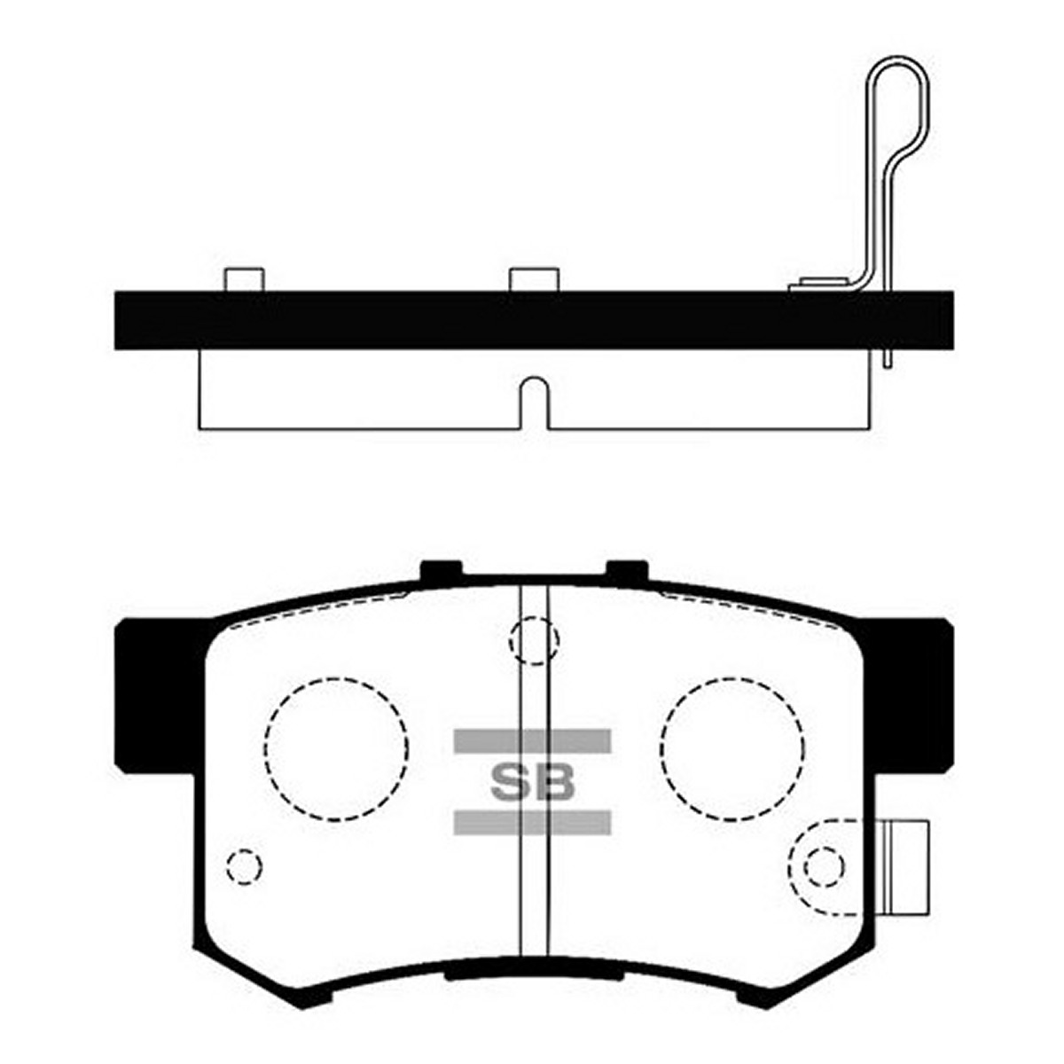 Колодки гальмівні дискові HONDA CIVIC VIII ЛІФТБЕК (FD, FA) 1.8 2005.09-2013.05 HI-Q (SP1368) HI-Q фото 3