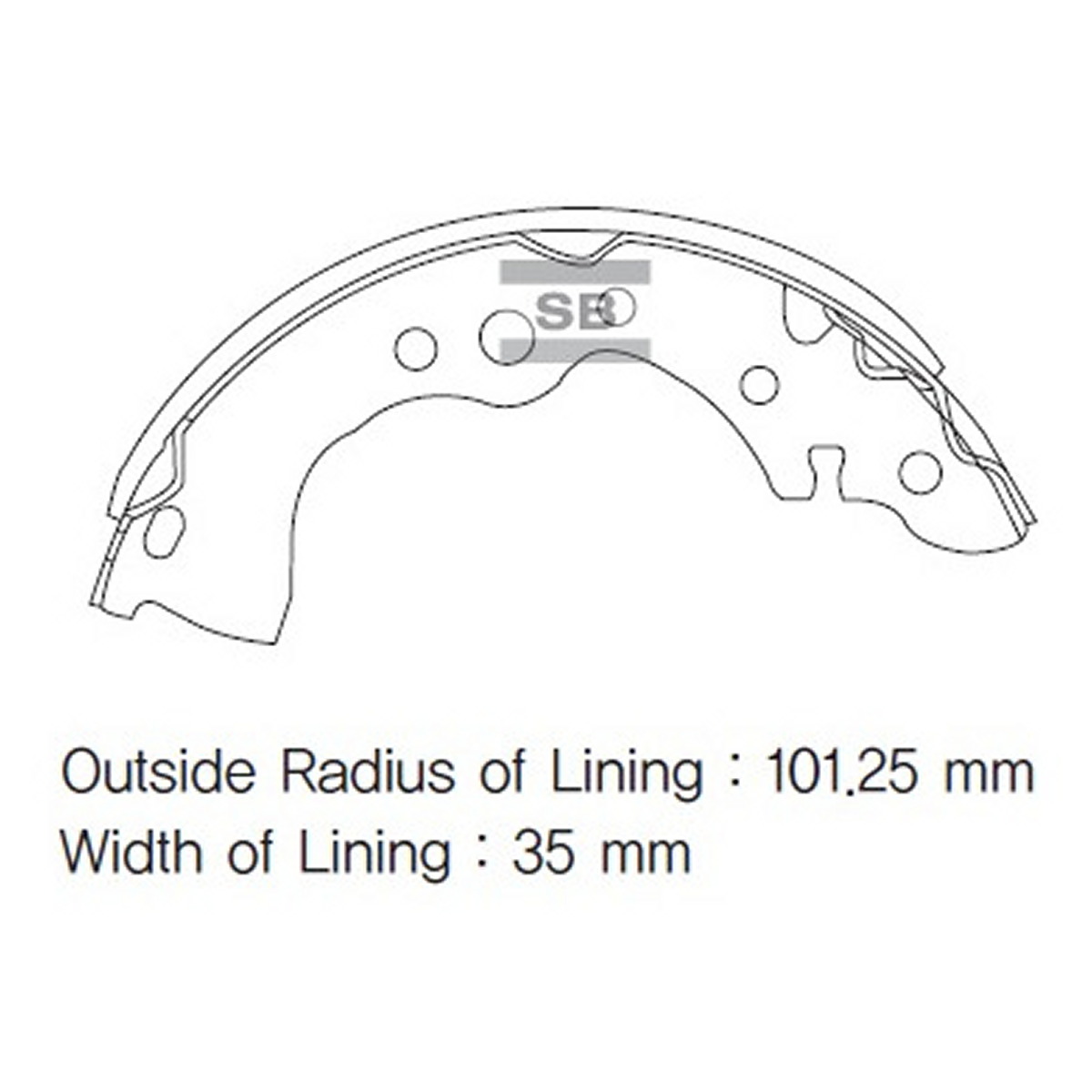 Колодки гальмівні барабанні NISSAN ALMERA 00-. PRIMERA (P11) 96-02 HI-Q (SA131) HI-Q фото 3