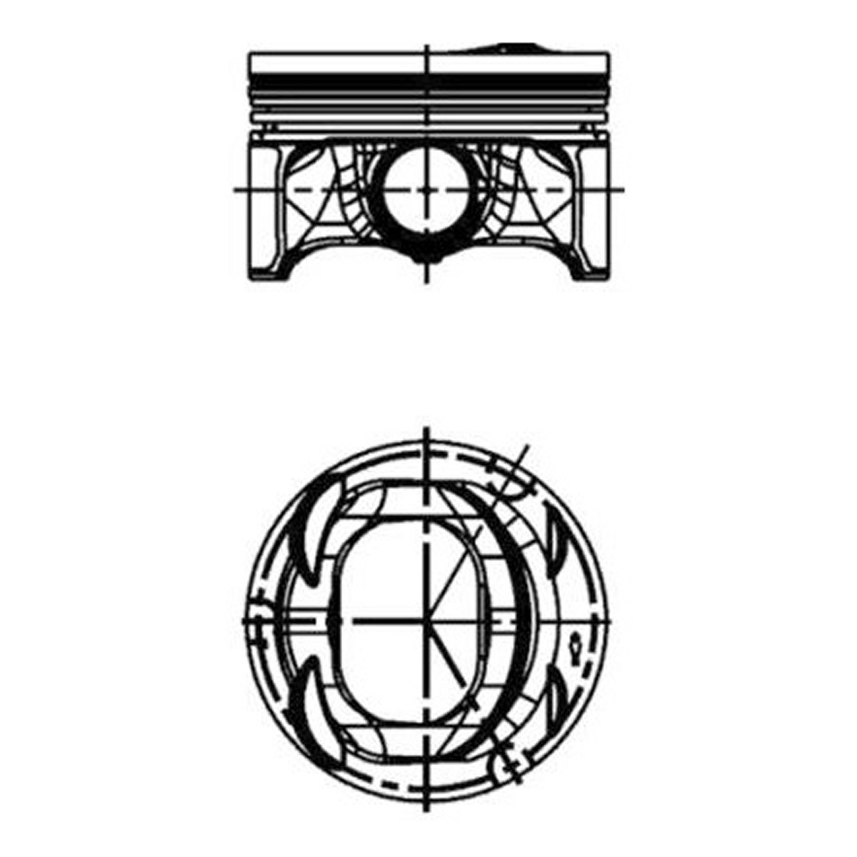 Поршень VAG 76.5 BLG/BMY/BWK/CAVA/CAVE/CAVG/CTHA/CTHE/CTHG/CTJA KS (40846600) KS фото 3