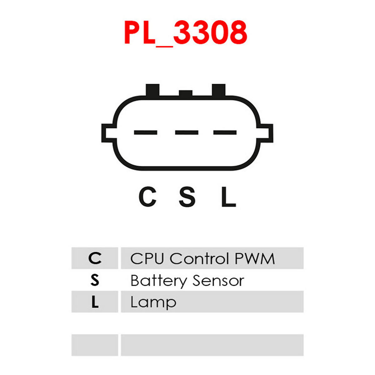 Регулятор напруги генератора 235897 PL AS (ARE5106(MITSUBISHI)) AS фото 3