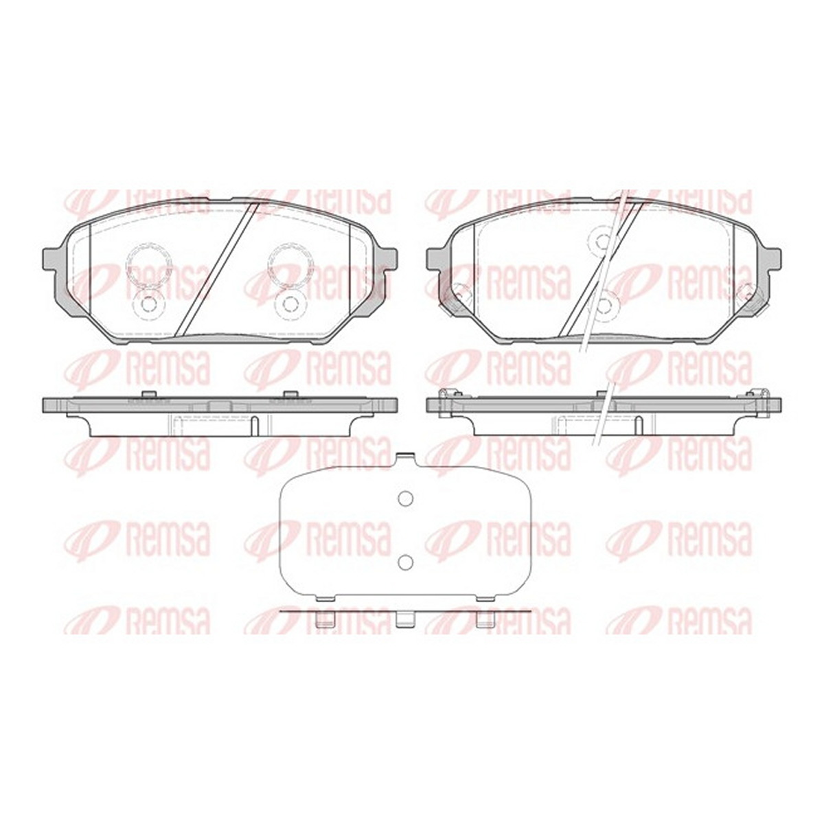 Колодки гальмівні дискові HYUNDAI IX55 3.0 2006.09- REMSA (1322.12) Remsa фото 3
