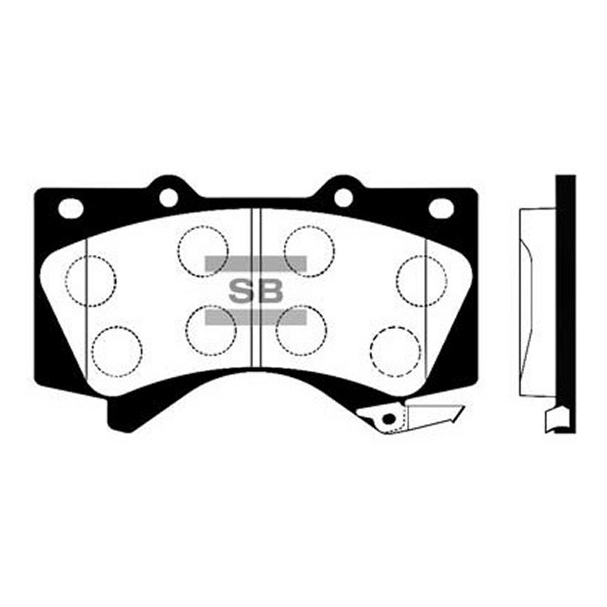 Колодки гальмівні дискові TOYOTA LAND CRUISER PRADO (_J15_) 2.8 2009.07- HI-Q (SP1381) HI-Q фото 3
