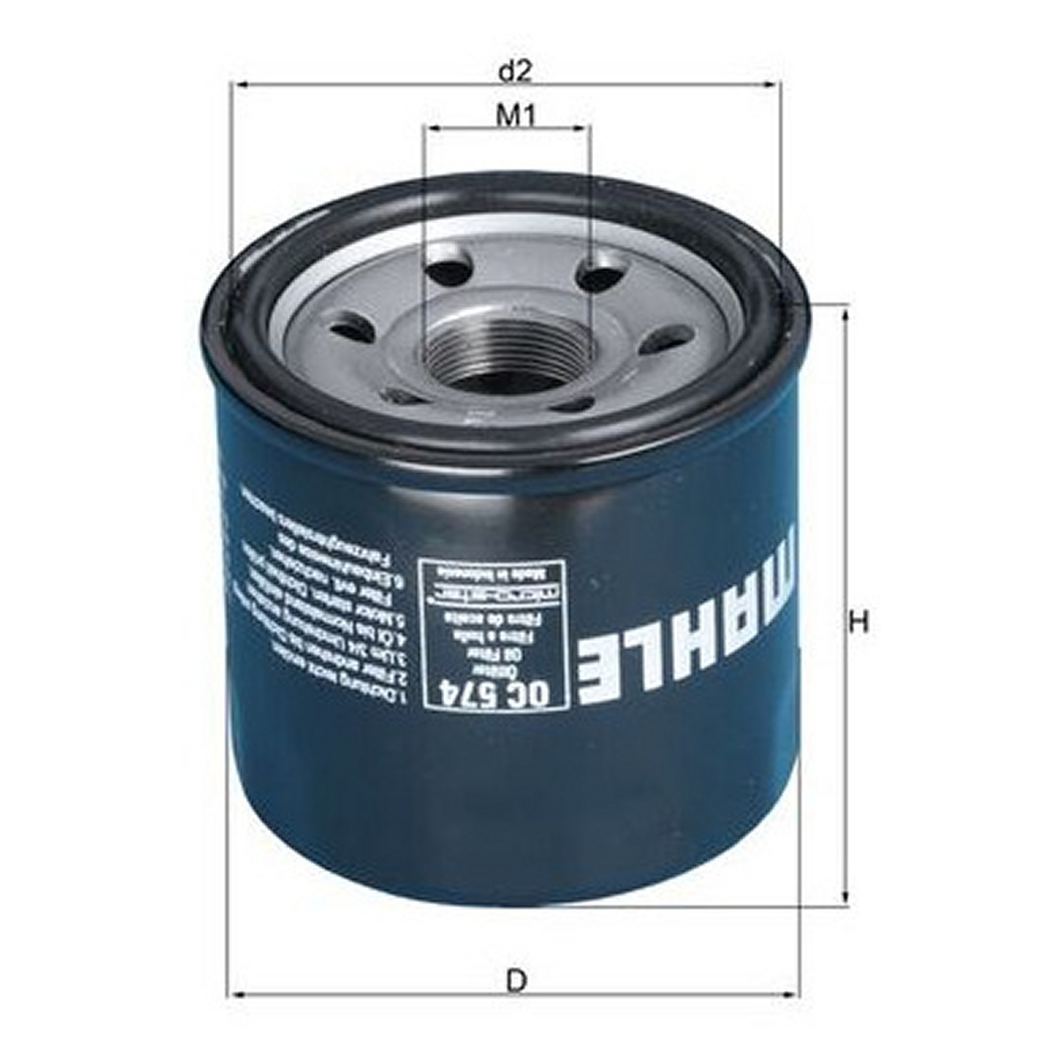 Фільтр масляний Suzuki C1500/C1800/C800/DL1000/DL650/GSF1200/GSF1250/GSF600/GSF650/Kawasaki KLV 1000 Mahle фото 7