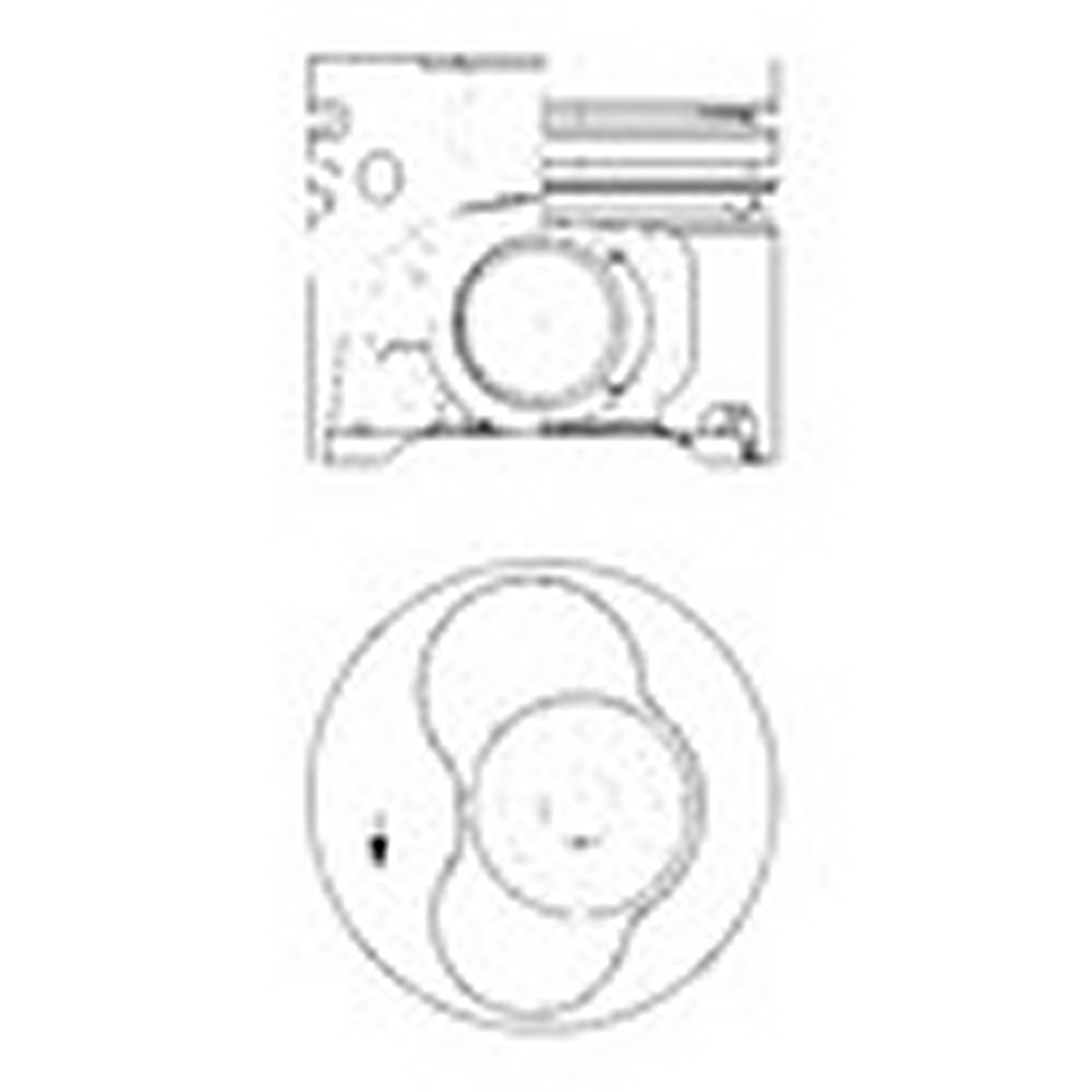 Поршень VAG 81.01 AXD/AXE/BAC/BLJ/BLK (CYL 1-2) KS (41091600) KS фото 3