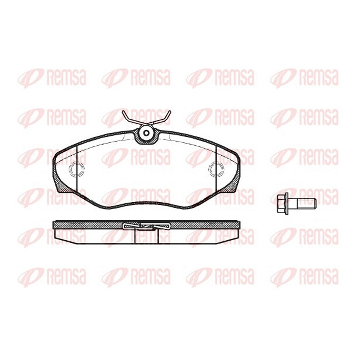 Колодки гальмівні дискові OPEL VIVARO A ФУРГОН (X83) 1.9 2001.08-2014.07 REMSA (0834.10) Remsa фото 3