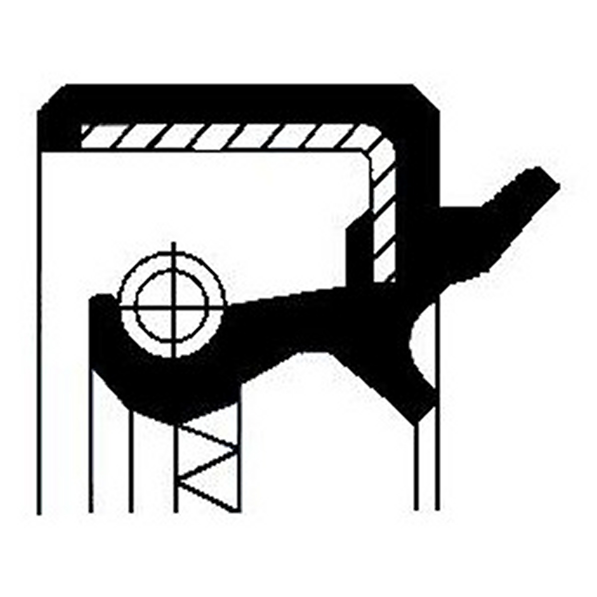 Сальник гумометалевий ДИФ. 55.0X80.0X11.0 ACM MITSUBISHI PAJERO II V14W-V55W 1991-2004 CORTECO (19034987B) Corteco фото 6