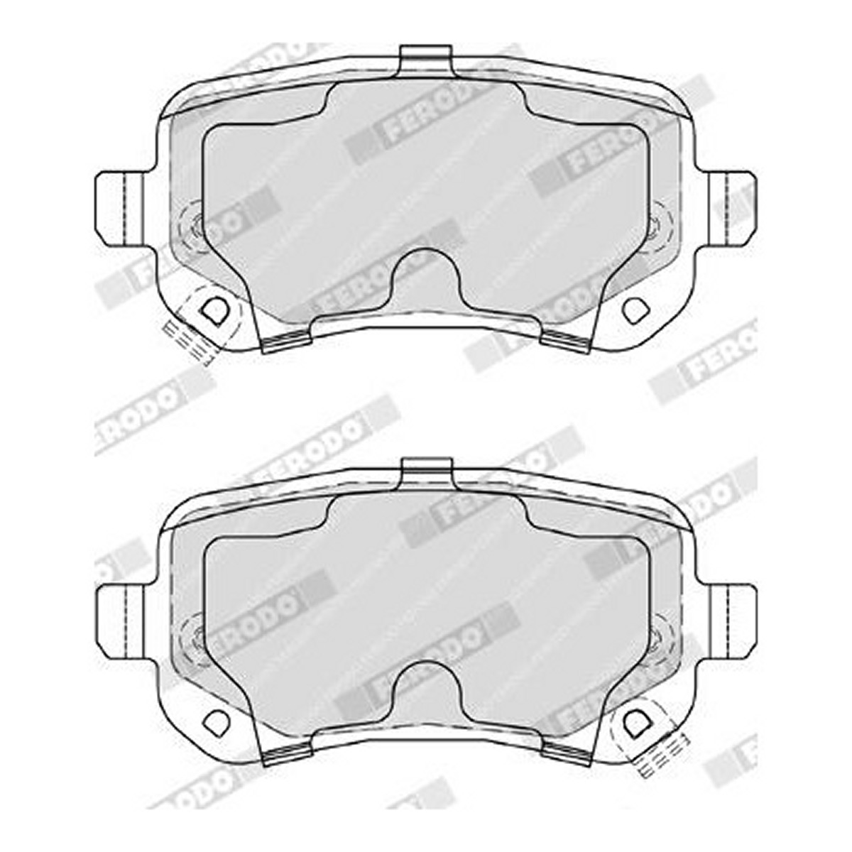 Колодки гальмівні дискові DODGE JOURNEY 2.4 2008.06- FERODO (FDB4196) Ferodo фото 3