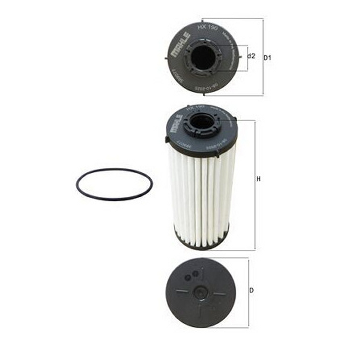 Фільтр АКПП VW PASSAT B8 (3G2, CB2) 1.8 TSI 2014.08 - MAHLE (HX190D) Mahle фото 3
