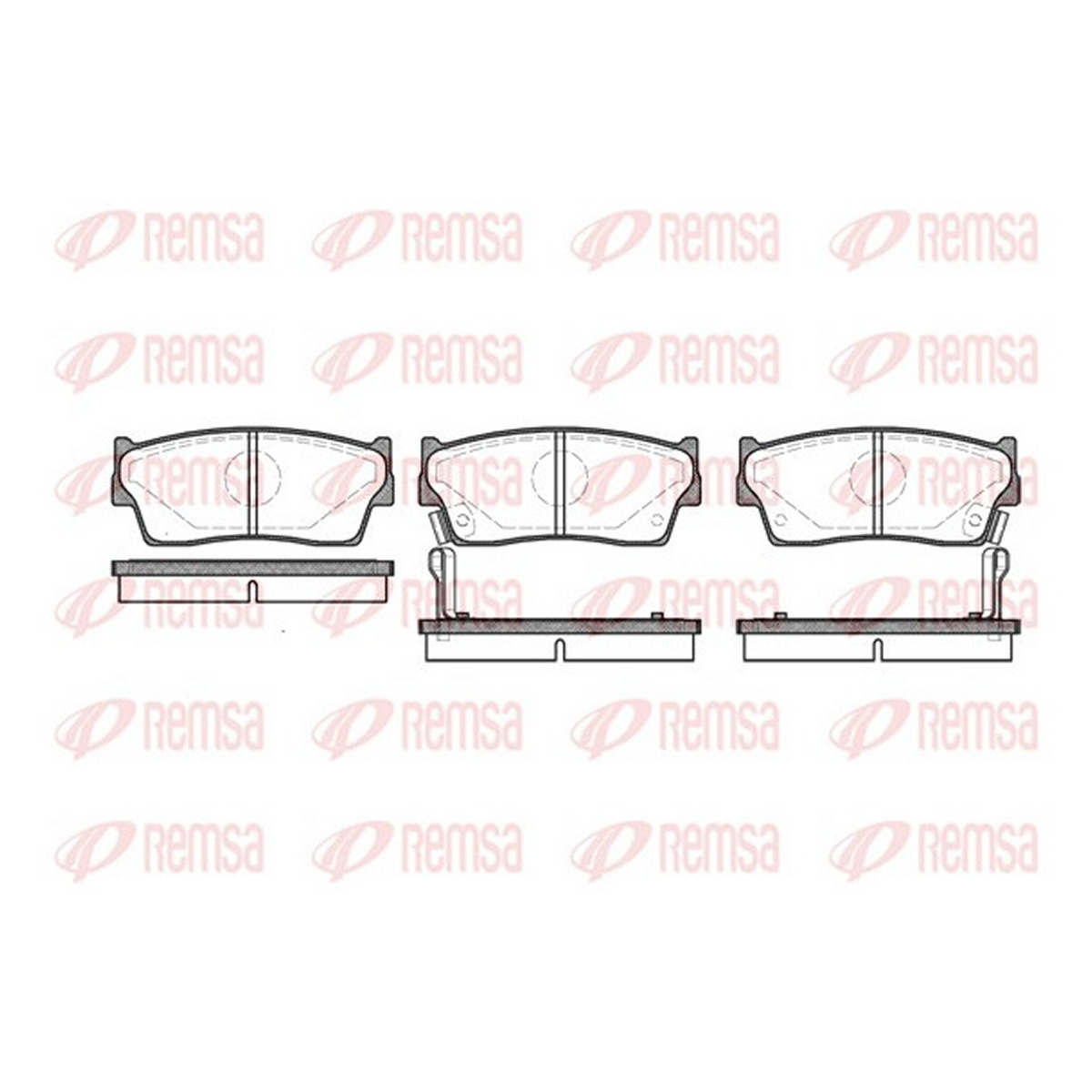 Колодки гальмівні дискові SUZUKI VITARA (ET, TA, TD) 1.6 1988.07-2002.12 REMSA (0289.02) Remsa фото 3