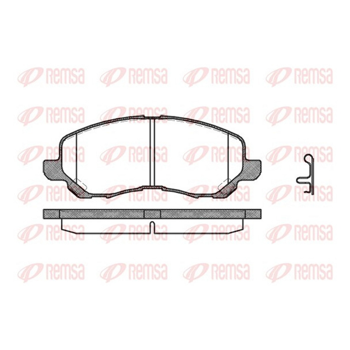 Колодки гальмівні дискові MITSUBISHI LANCER VII (CS_A, CT_A) 1.6 2000.01-2013.12 REMSA (0804.12) Remsa фото 3