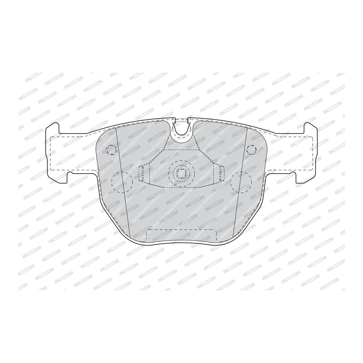 Колодки гальмівні дискові LAND ROVER RANGE ROVER III (L322) 4.2 2002.03-2012.12 FERODO (FDB1597) Ferodo фото 6