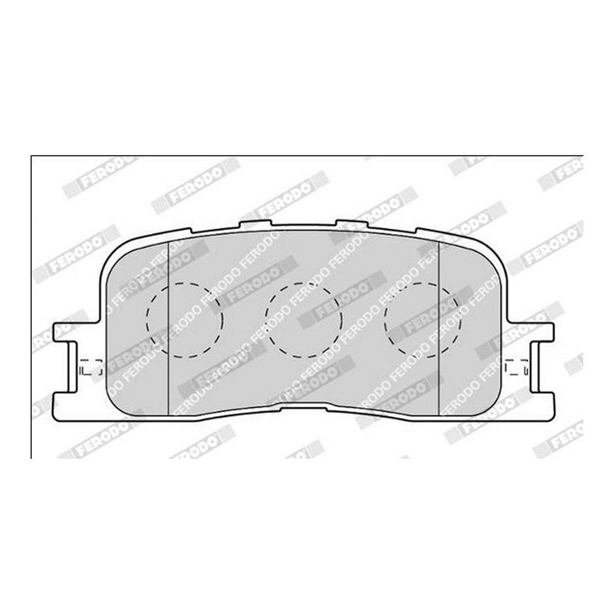 Колодки гальмівні дискові TOYOTA CAMRY ЛІФТБЕК (_V3_) 2.4 2001.08-2006.11 FERODO (FDB1909) Ferodo фото 6