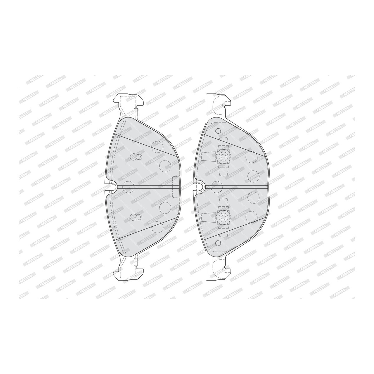Колодки гальмівні дискові BMW X5 (E70) 4.8 2006.02-2013.07 FERODO (FDB4079) Ferodo фото 7