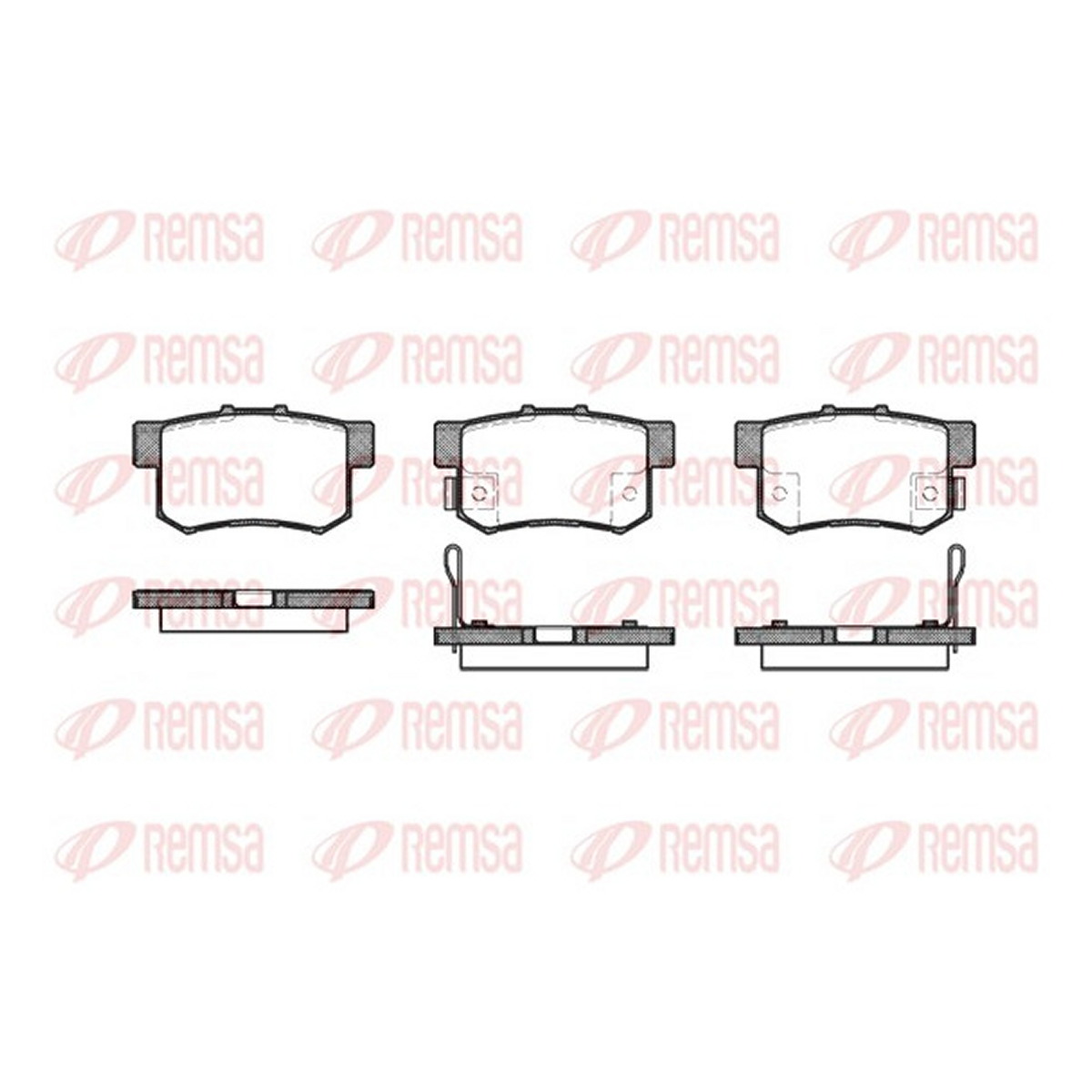 Колодки гальмівні дискові HONDA CR-V II (RD_) 2.0 2001.09-2007.07 REMSA (0325.12) Remsa фото 3