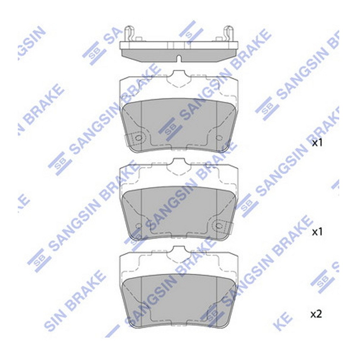 Колодки гальмівні дискові TOYOTA RAV 4 II (_A2_) 2.0 2000.05-2005.11 HI-Q (SP1457) HI-Q фото 3