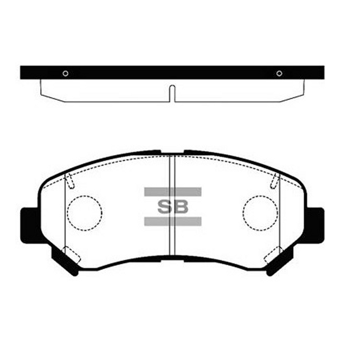 Колодки гальмівні дискові NISSAN ROGUE 2.5 2007.01-2015.12 HI-Q (SP1451) HI-Q фото 3