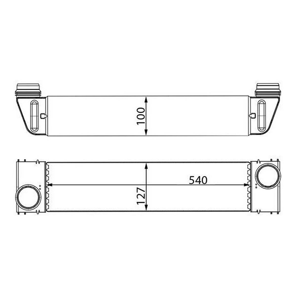 Радіатор наддуву BMW 5 (E60) 535 D 2001.12 - 2010.03 MAHLE (CI 193 000S) Mahle фото 3