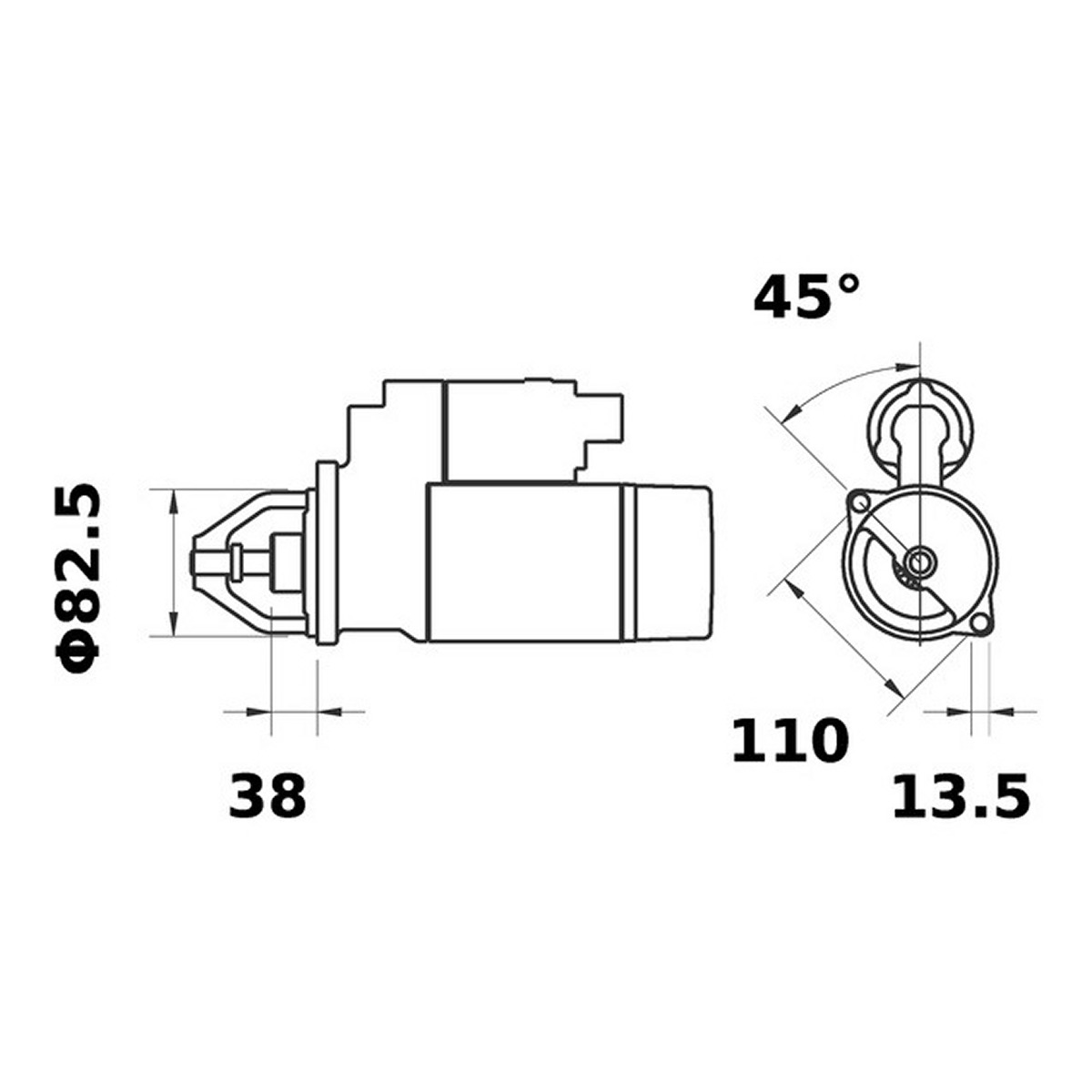 Стартер 24V 4KW Z10 MAHLE/ISKRA | 4,0 KW | SI (AZF4365) Mahle фото 3