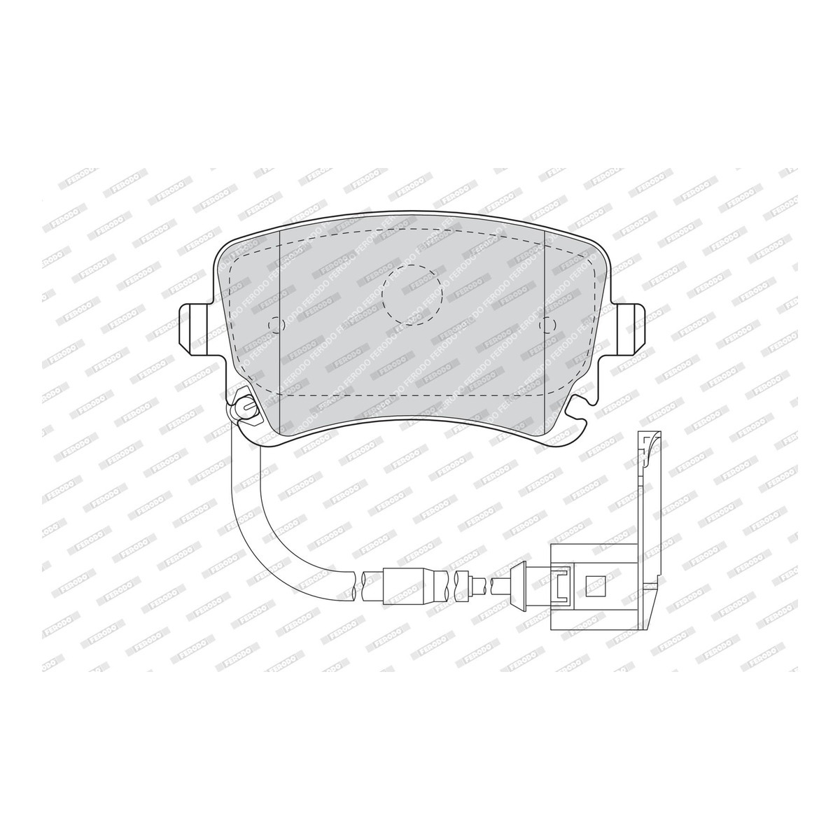 Колодки гальмівні дискові VW PHAETON (3D1, 3D2, 3D3, 3D4, 3D6, 3D7, 3D8, 3D9) 3.0 2002.04-2 FERODO (FDB1408) Ferodo фото 6