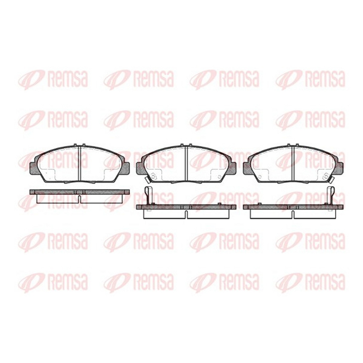 Колодки гальмівні дискові HONDA ACCORD V (CC, CD) 2.0 1992.06-1997.12 REMSA (0406.02) Remsa фото 3