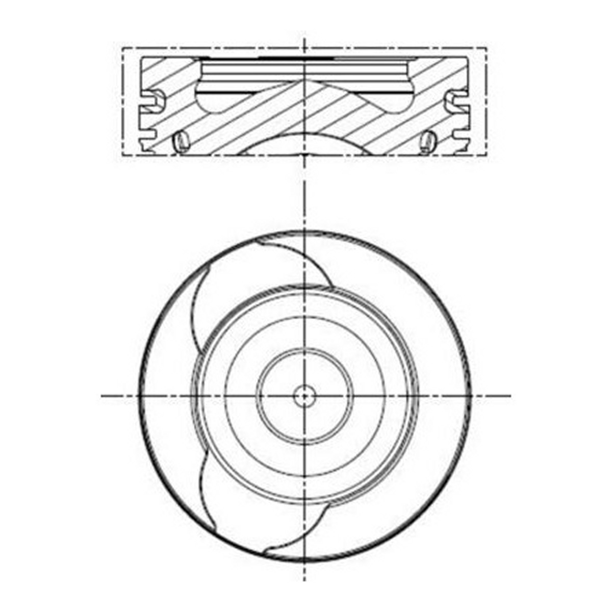 Поршень 76.0 RENAULT CLIO IV (BH_) MAHLE (021 PI 00128 000) Mahle фото 4