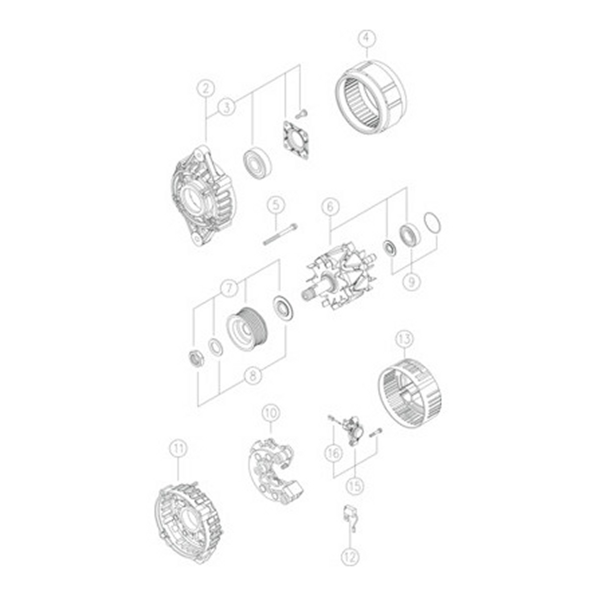 Генератор A9052 MAHLE/ISKRA SI (AAK5123) Mahle фото 3