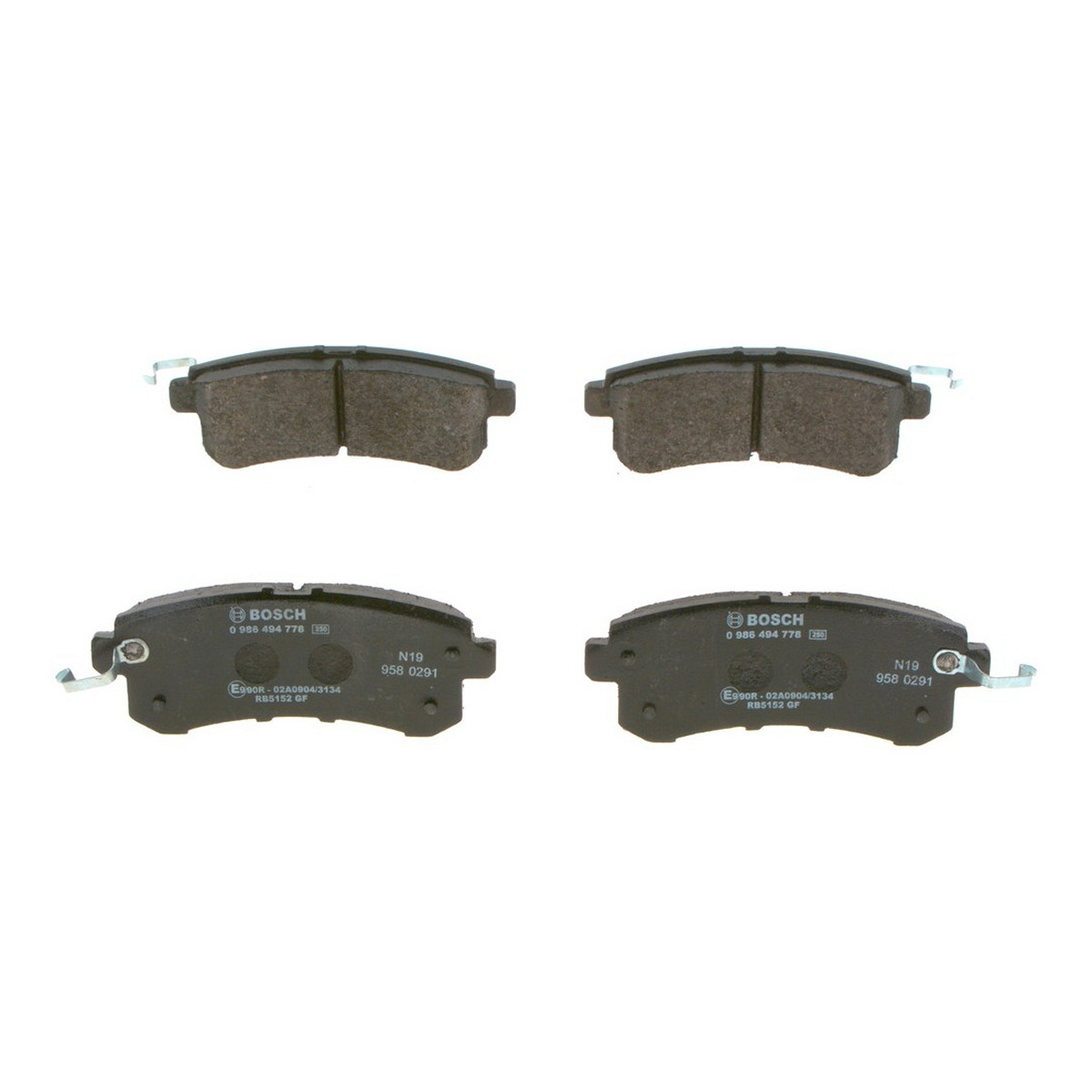Колодки гальмівні дискові NISSAN PATROL VI (Y62) 5.6 2010.04- BOSCH (0986494778) Bosch фото 10