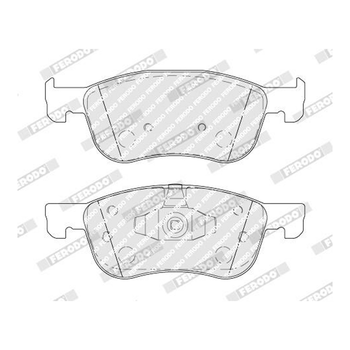 Колодки гальмівні дискові (комплект 4 шт) FORD FIESTA VII (HJ, HF) 1.1 2017.05- FERODO (FDB4816) Ferodo фото 6