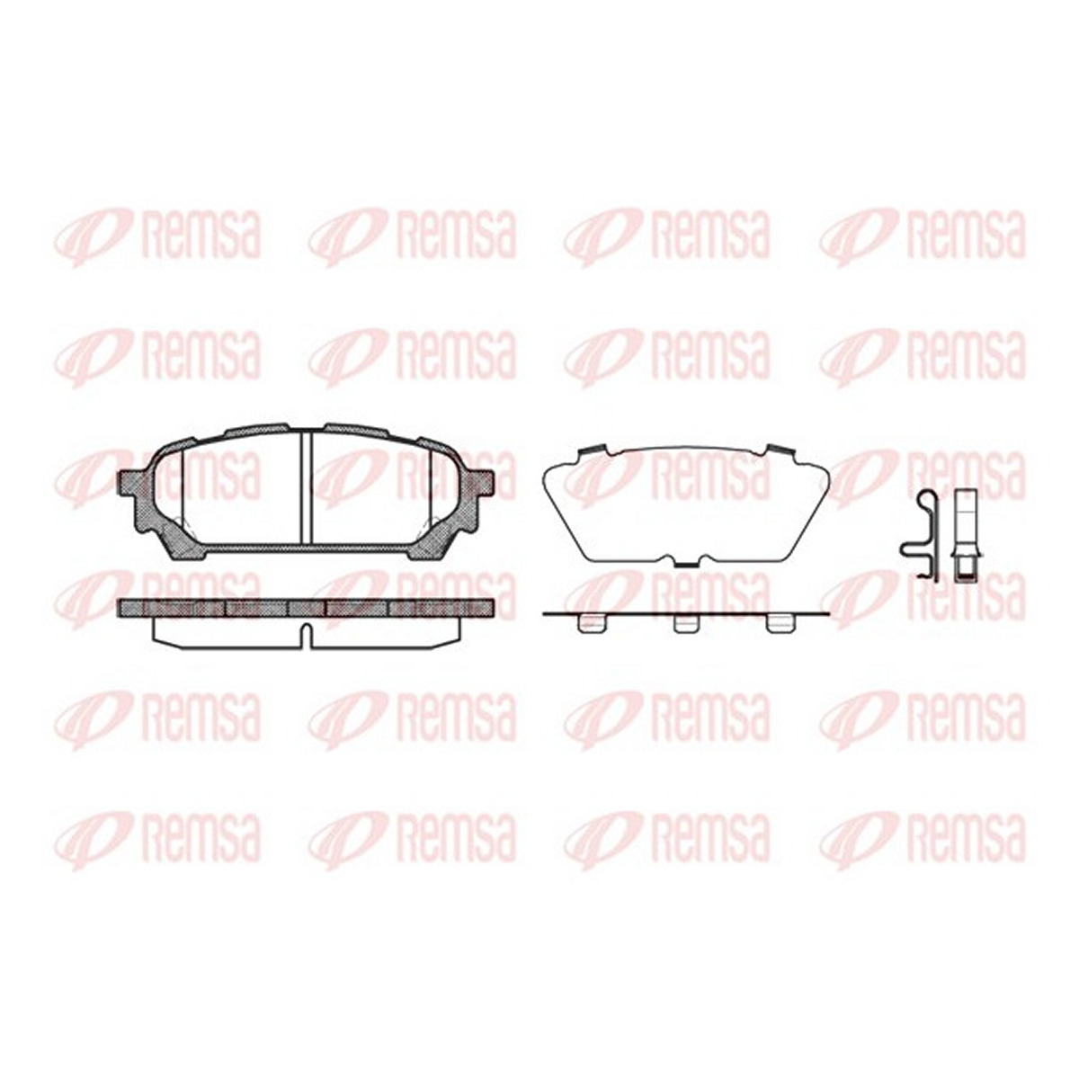 Колодки гальмівні дискові SUBARU FORESTER (SG_) 2.5 2002.02-2012.12 REMSA (1176.01) Remsa фото 3