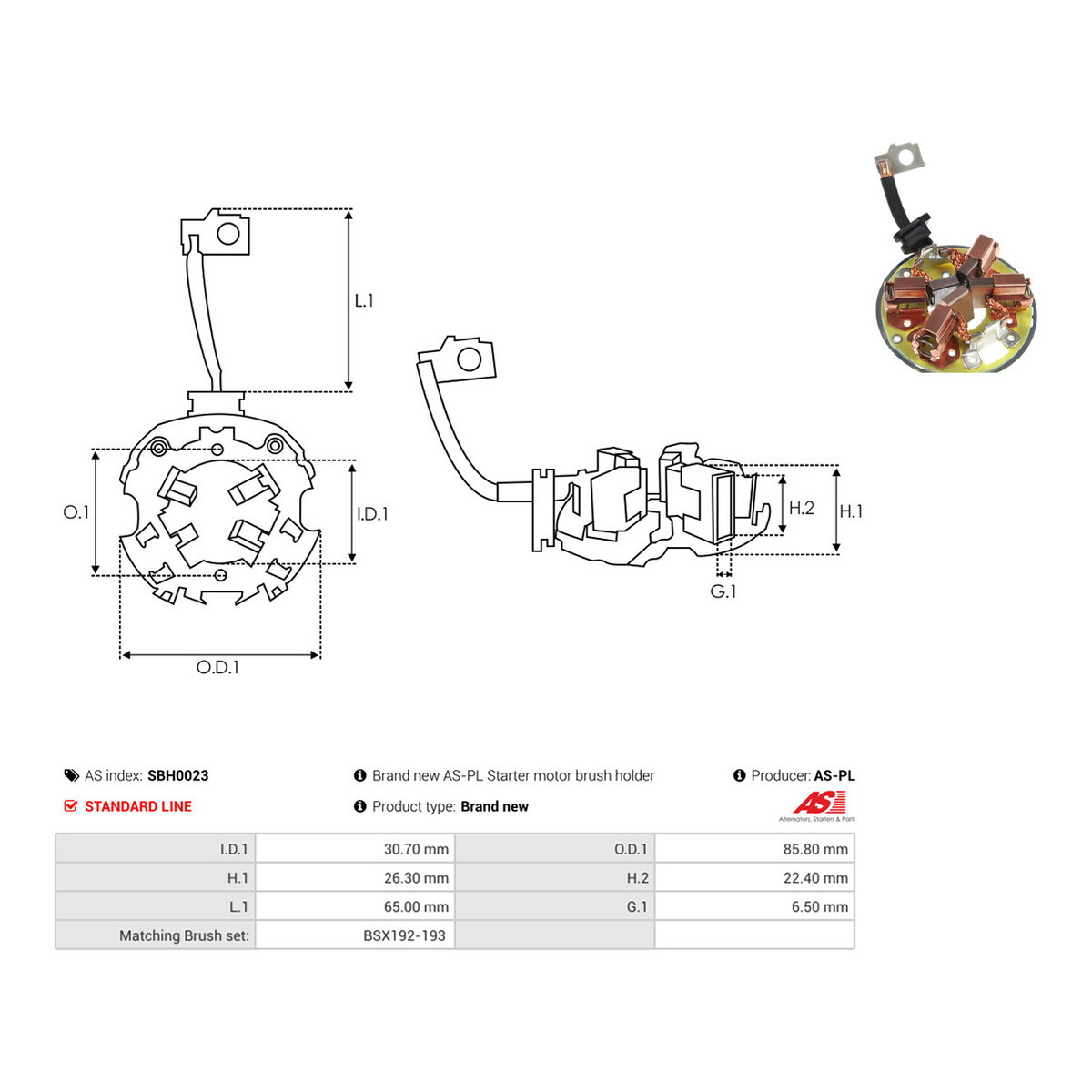 Щёткодержатель стартера Citroen Jumper/Peugeot Boxer 2.8 HDi 00-06 фото 6