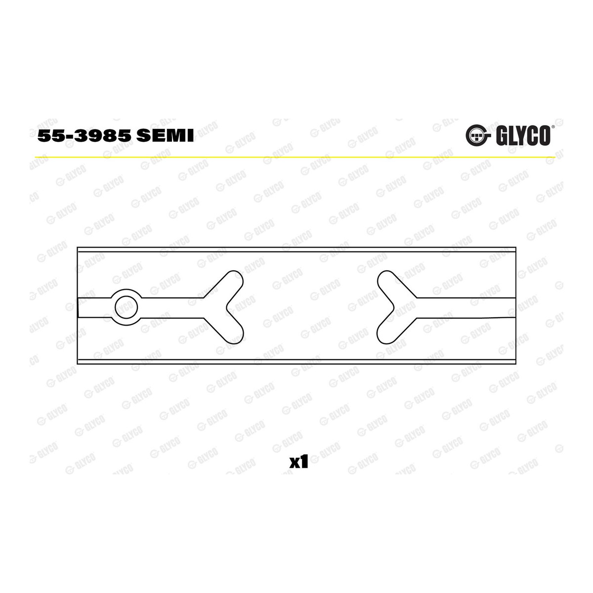 Підшипник ковзання поршневого пальця PSA DW10TD(RHY)/DW10BTED4/DW10ATED4/DW12/DW12BTED4/DW10UTED4(RHK) GLYCO (55-3985 SEMI) Glyco фото 6