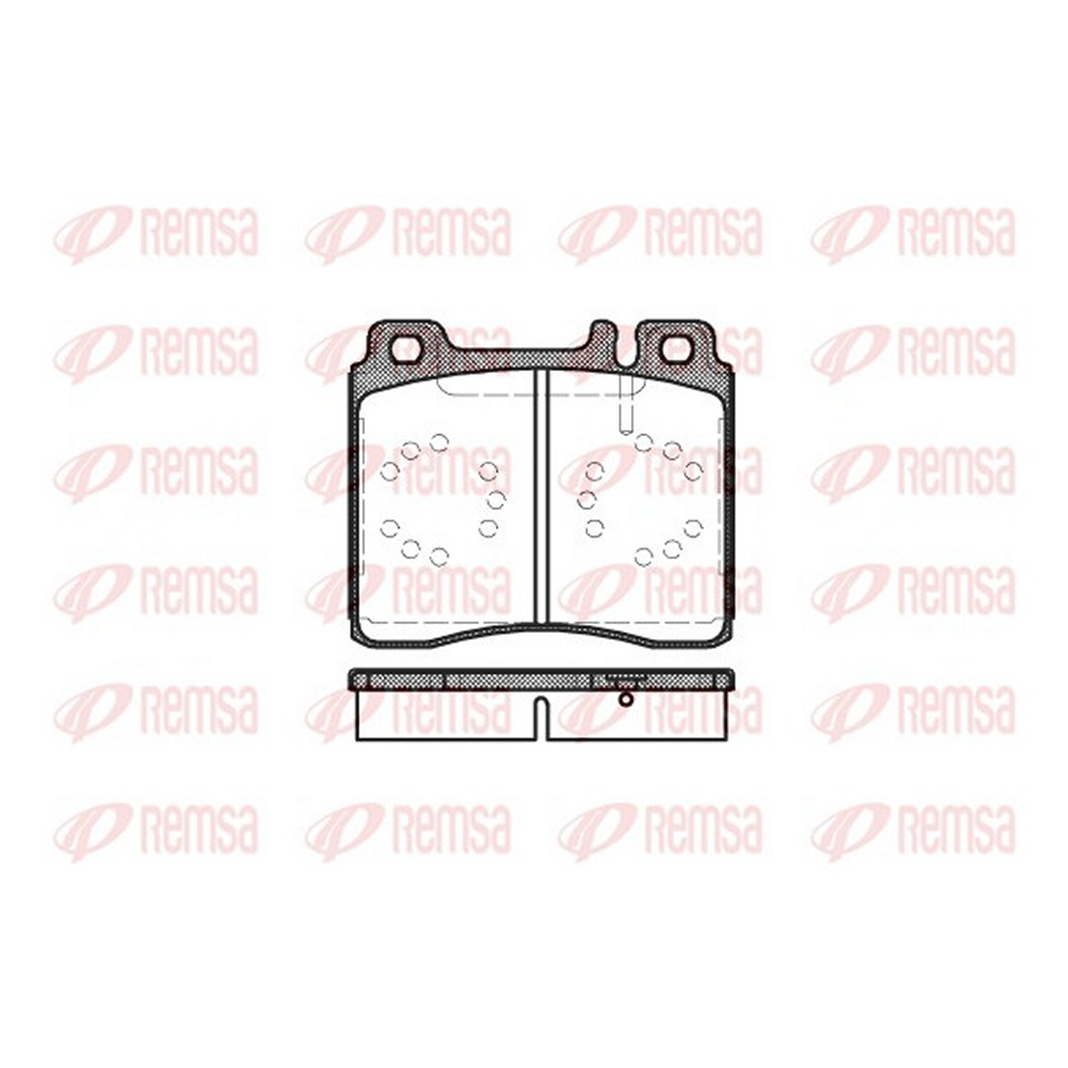 Колодки гальмівні дискові / MB S-CLASS (W140) 3.2 1991.02-1998.10 REMSA (0420.00) Remsa фото 3