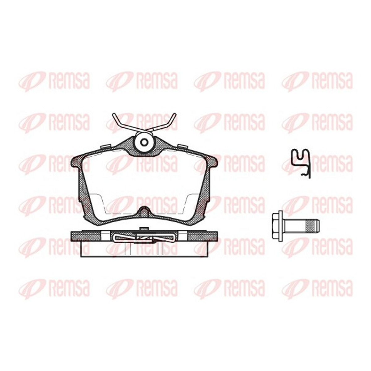 Колодки гальмівні дискові HONDA ACCORD VII (CL, CN) 2.4 2003.01-2012.09 REMSA (0695.02) Remsa фото 3