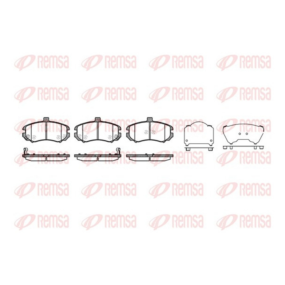 Колодки гальмівні дискові HYUNDAI ELANTRA III ЛІФТБЕК (XD) 1.6 2000.03-2006.09 REMSA (1194.02) Remsa фото 3